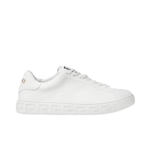 witte hoge versace sneakers heren|Witte Versace heren sneakers online kopen .